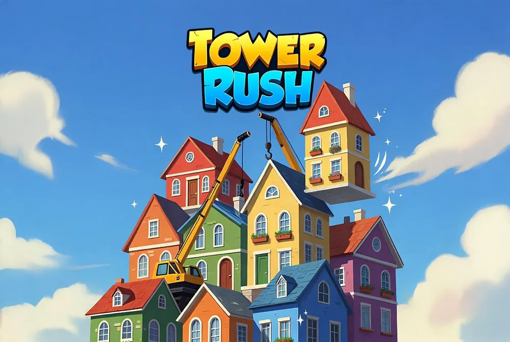 Tower Rush app running on an Android phone in India