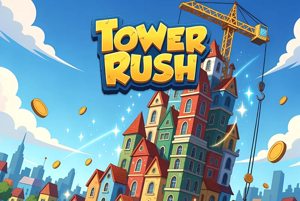 Tower Rush login screen reached through the casino lobby
